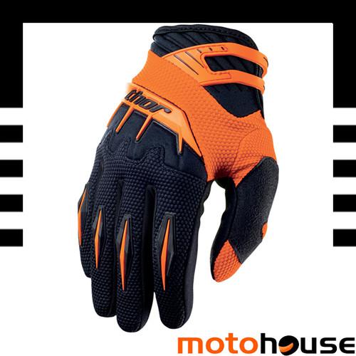 Thor mens 2014 spectrum gloves mx offroad dirt motocross orange black 