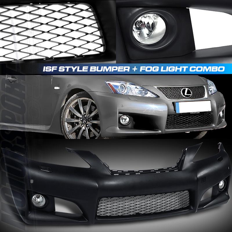 Purchase 0608 LEXUS IS250 IS350 ISF STYLE BUMPER GRILLE FOG LIGHTS W