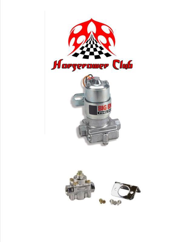 Holley black 130 gph electric fuel pump race pump w/regulator