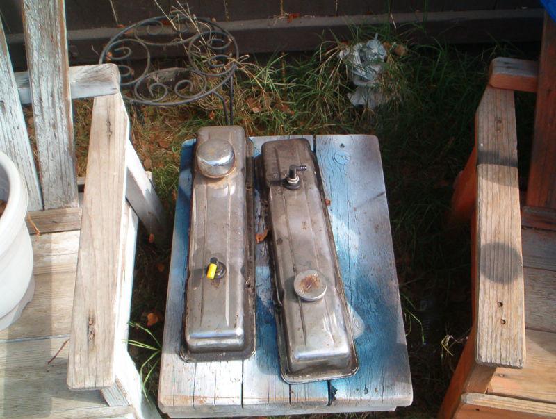 Purchase used chrome valve covers from a 283 v8 chevy engine used in
