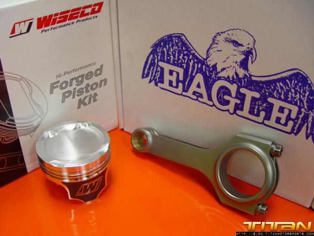 Wiseco pistons eagle rods combo, honda / acura b20b vtec