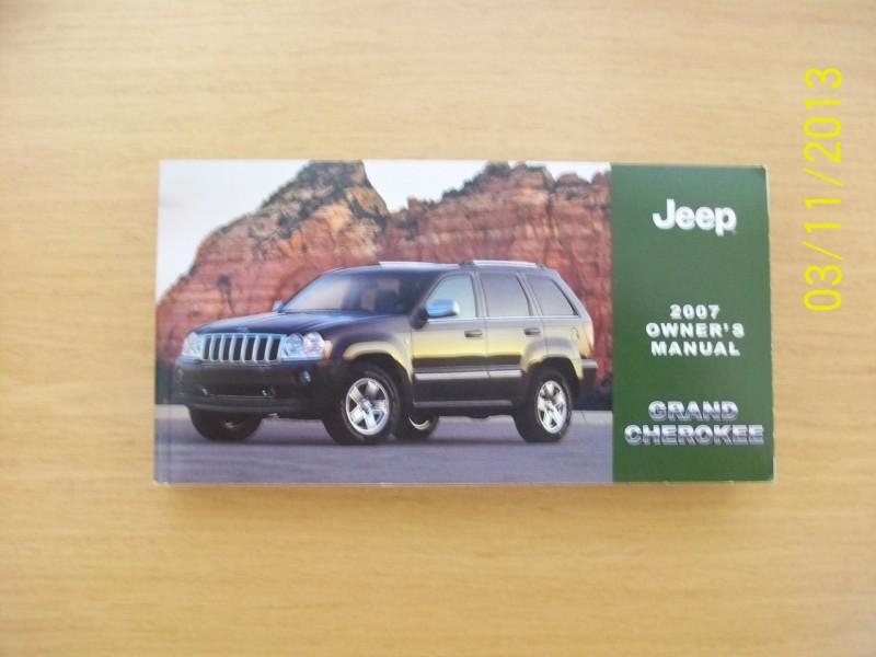 2007 jeep grand chrokee   owners manual