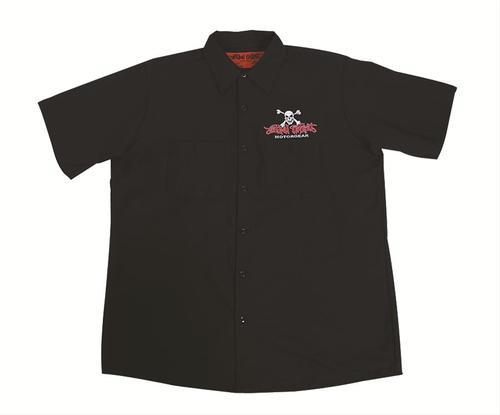 Ghh work shirt button down red lethal threat motor gear men's large each