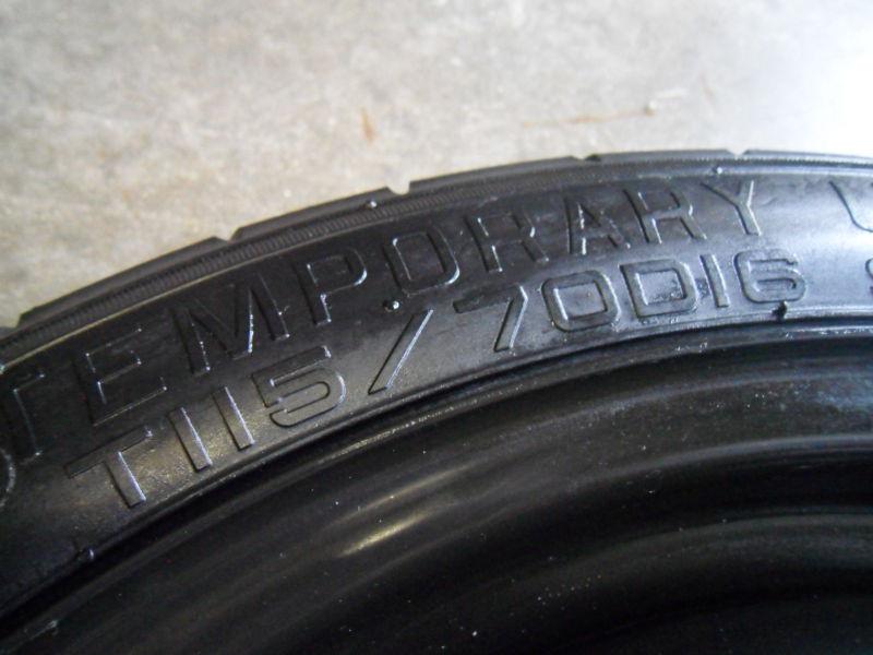 2006-2013 MAZDA MX5 MIATA SPARE TIRE WHEEL DONUT 16