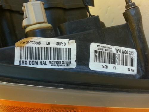 OEM 04-09 Cadillac SRX Halogen Headlight left driver side Headlamp , US $175.00, image 3