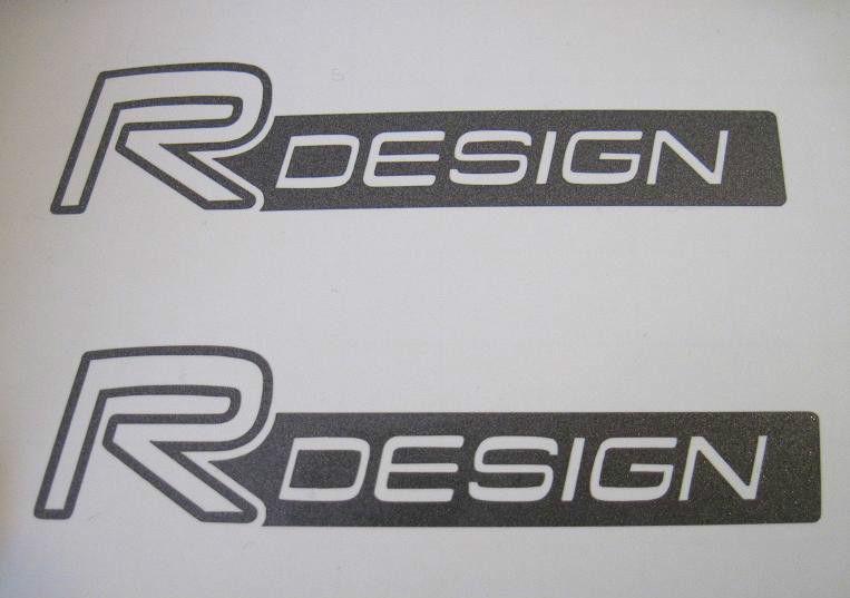R design x 4 decal sticker c30 c70 s60 s80 v40 v50 v60 v70 xc60 xc70 xc90