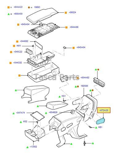 New oem front arm rest rh hinge trim cover stone 2003-2011 ford lincoln mercury