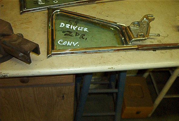 1958 cadillac vent window and frame ( driver side )