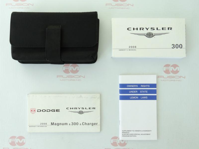2008 chrysler sebring owners owner manual with case 