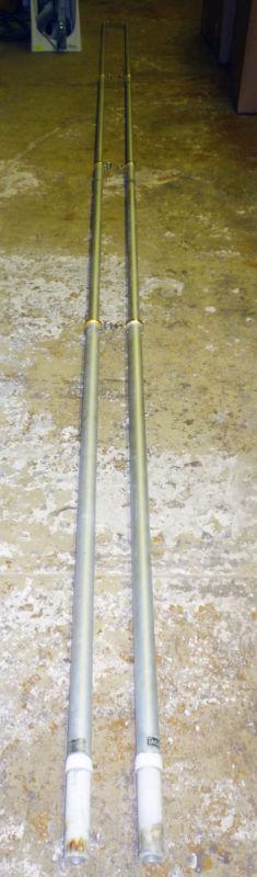  taco 1 1/2'' diameter base  x 15' silver/gold telescoping outrigger poles 