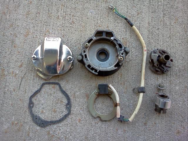 Honda atc200x atc 200x  complete cdi ignition pulse generator assy.    seat tank