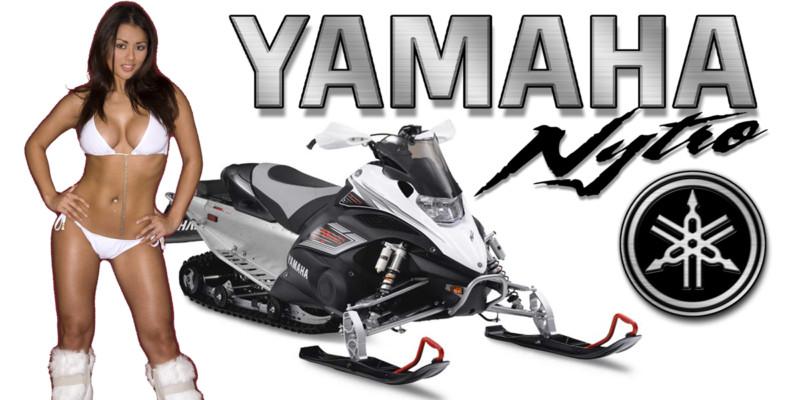 Snow chic 8 - new yamaha apex nytro v max snowmobile banner