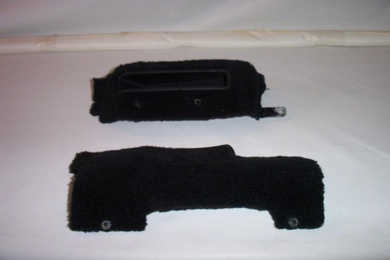 928 porsche' emergency brake handle surround and cable adjust cover used nice !!