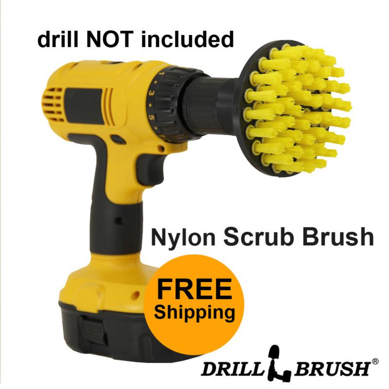 Power spinning detailing nylon scrub brushes