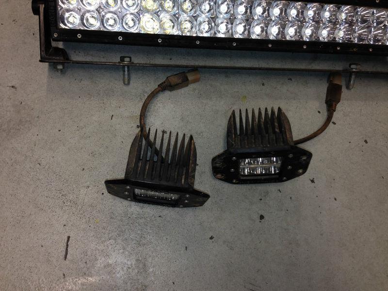 Rigid 20 inch led light bar + 2 D2 flush mount duallys , US $255.00, image 2