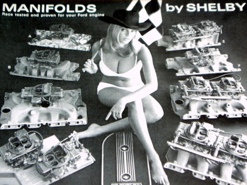 1969-70 shelby intake manifolds ad-ford mustang gt 500/350-high rise/tunnel port