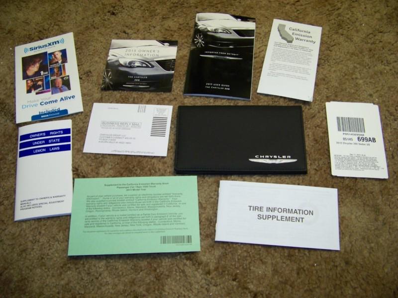 2013 chrysler 200 owners operators guide manual new with sealed dvd