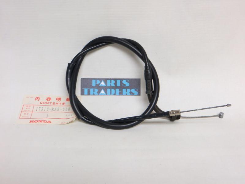 Nos honda throttle cable black vinyl xl 100 xl100 1981 1982 1983 1984