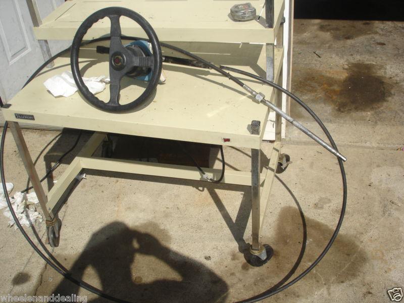 Mercruiser Steering Helm Wheel Control w/ 16' Cables Quicksilver Teleflex , US $125.00, image 6