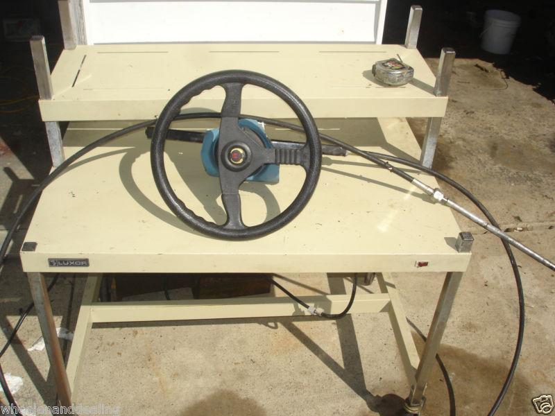 Mercruiser Steering Helm Wheel Control w/ 16' Cables Quicksilver Teleflex , US $125.00, image 7