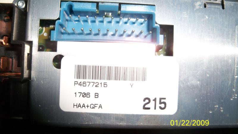 Caravan Climate Control/Radio Bezel