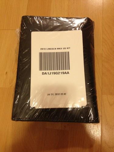 Lincoln 2013 mkx - owners manual unopened brand new sync book all complete