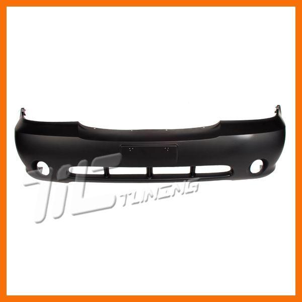 Front bumper cover fits 02-05 kia sedona primered black plastic ex fog lamp hole