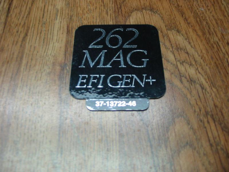 Mercruiser decal 262 mag efi 13722a14