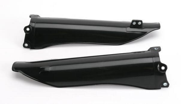 Ufo plastics fork protectors black for kawasaki kx 250 450 klx