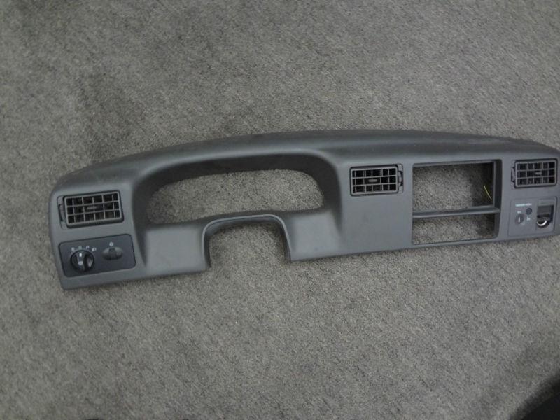 Ford super duty 99-04 dash bezel trim cluster f250 f350 truck with switches grey