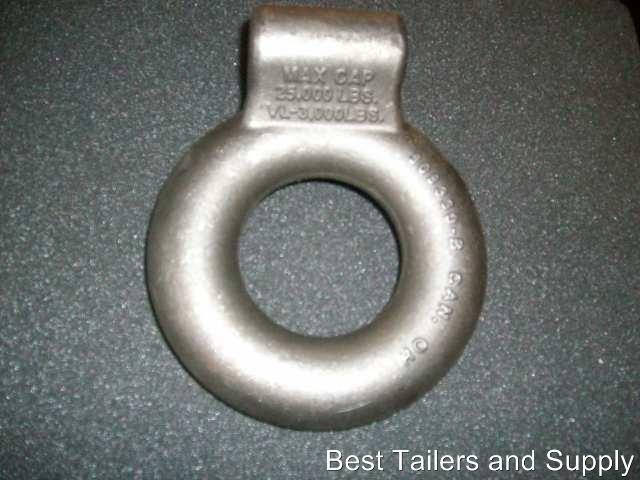 3" pintle ring heavy duty trailer adjustable pintal ring military hitch 25,000#