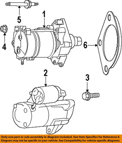 Mopar oem rl801839ab starter motor/starter