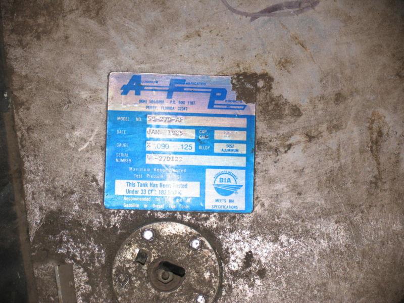 MERCRUISER RUNABOUT CUDDY, CRUISER TEAK Century Boat 27 Gal. Aluminum Gas Tank, US $300.00, image 2