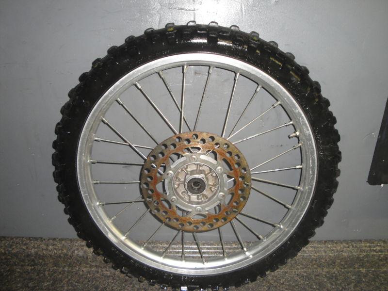 98 99 00 01 02 03 04 05 06 07 08 09 kawasaki kx 100 kx85 front wheel oem rim