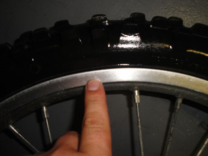 98 99 00 01 02 03 04 05 06 07 08 09 KAWASAKI KX 100 KX85 FRONT WHEEL OEM RIM, US $44.00, image 2