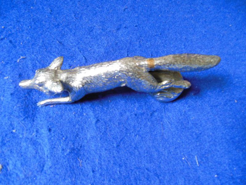 Original fox chrome radiator mascot european cars