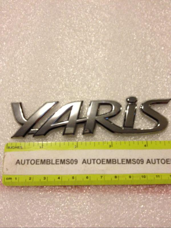 Toyota chrome yaris emblem used