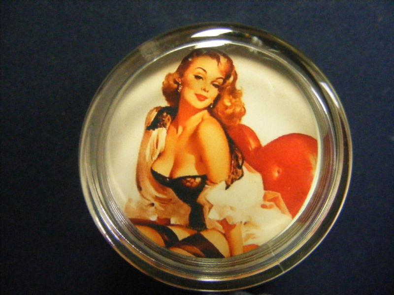 Steering wheel"spinner knob"pin up girl,30s-40s-50s (16