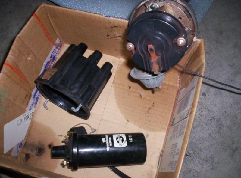 Buy SBC polished alternator, distributor, cap, points and coil off my