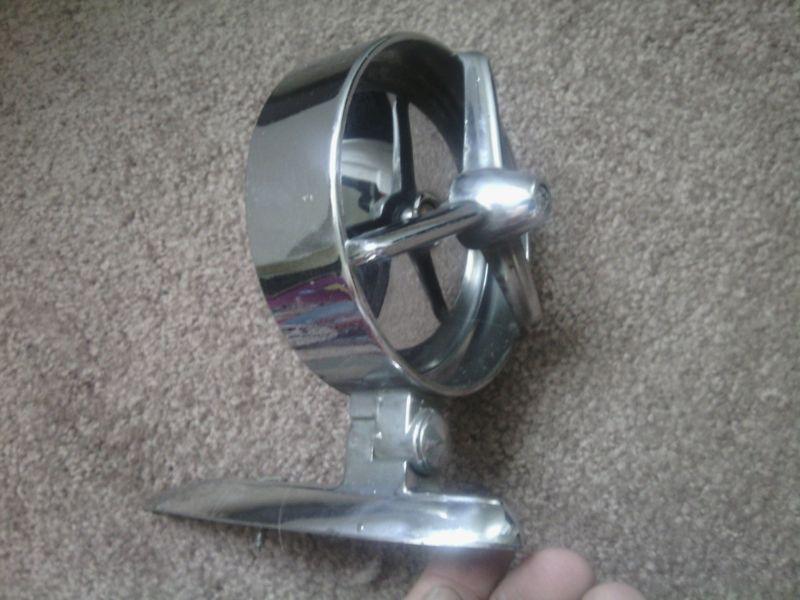 Vintage 50's 60's yankee chrome driver-side mirror - chevy pontiac ford mopar gm