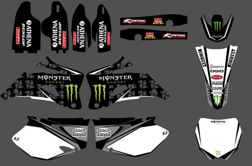 Team graphics backgrounds decals for yamaha yz250f yz450f yzf 250 450 2008 09
