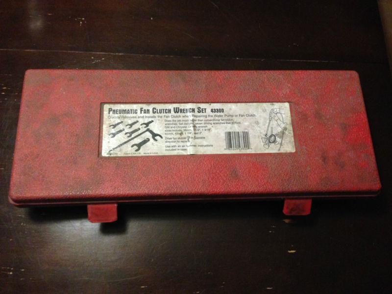 Used lisle pneumatic fan clutch wrench set #433oo made in usa