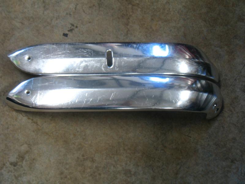 Nice original aluminum front seat trim for 1961 62 63 64 chevy buick olds    