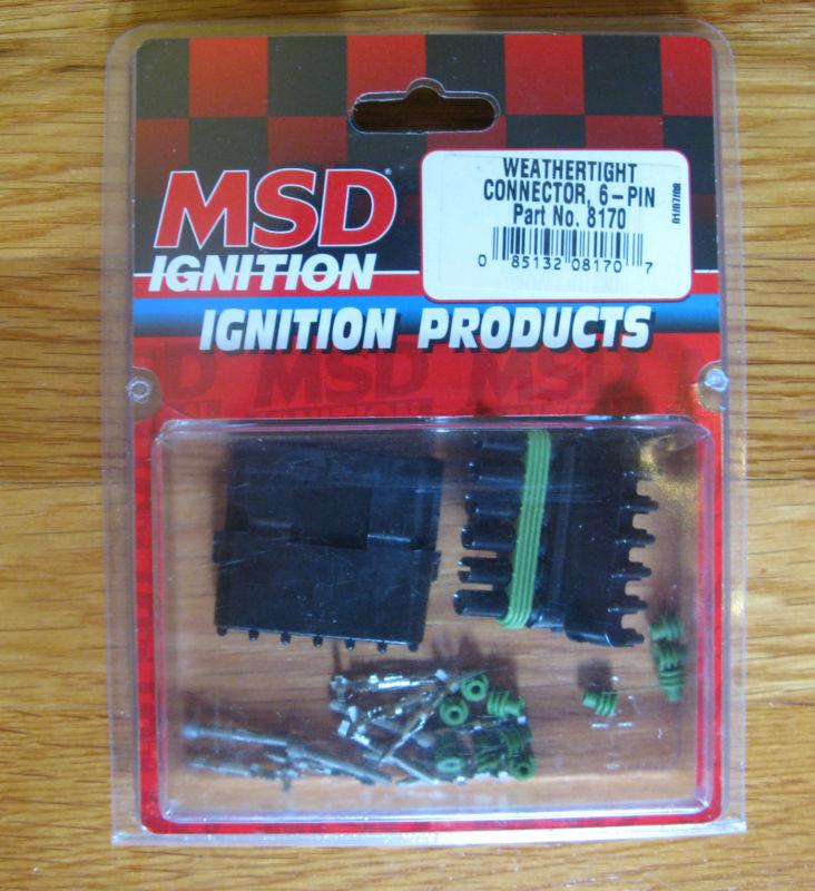 Msd ignition weathertight connector 6 - pin part # 8170