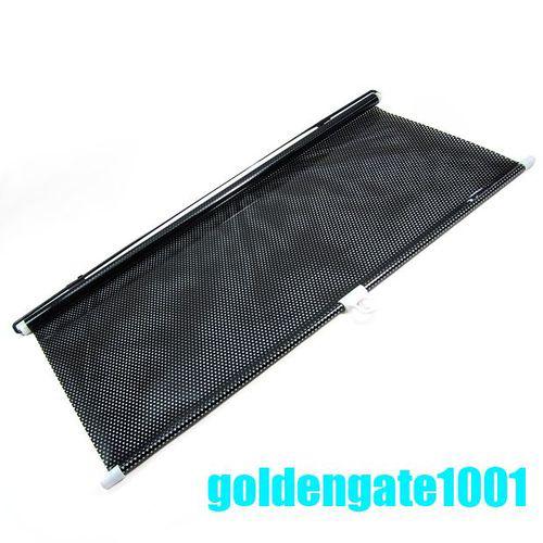 Black shade window sun visor windshield handy block stick 3 sucker metal plastic