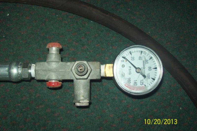 Advanced tool & die casting co.portable air tank valve w/ gauge and hose