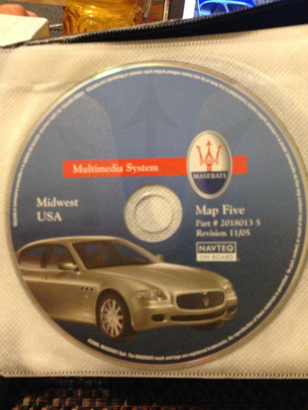 Maserati navigation map multimedia dvd mid-west usa 2018013 5 11/05