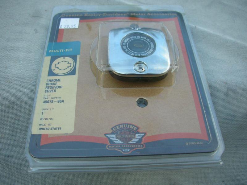 Buy HARLEY CHROME BRAKE RESERVOIR COVER FREE SHIPPING ! in West Palm