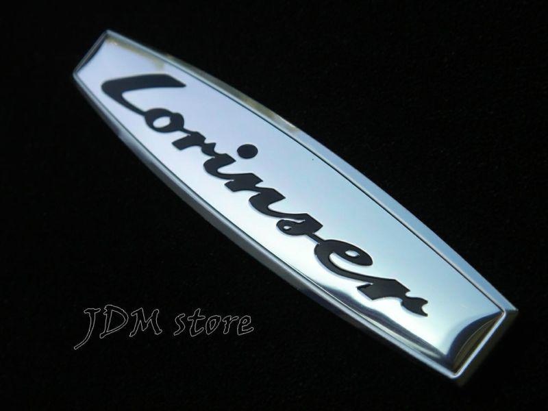 Emblem mercedes lorinser edition decal chrome aluminum sticker plate badge