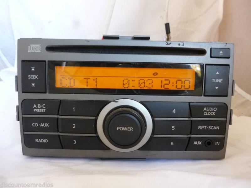 07-10 nissan sentra radio cd player 28185-et000 factory *